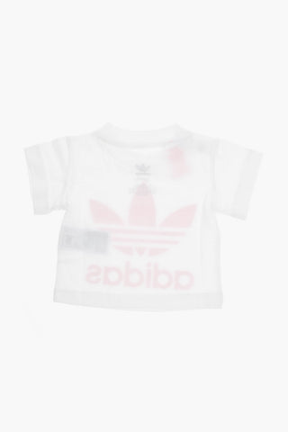 Shorts and Tee Set with Logo Print