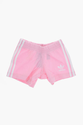 Shorts and Tee Set with Logo Print