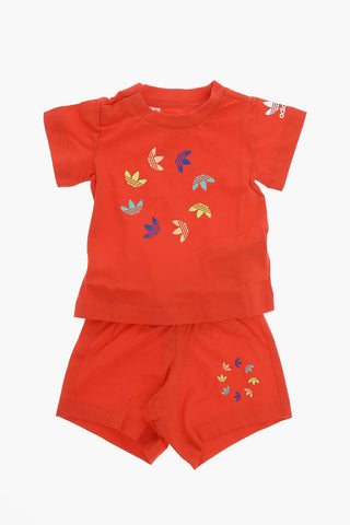 Set T-shirt e Shorts con Stampa Logo