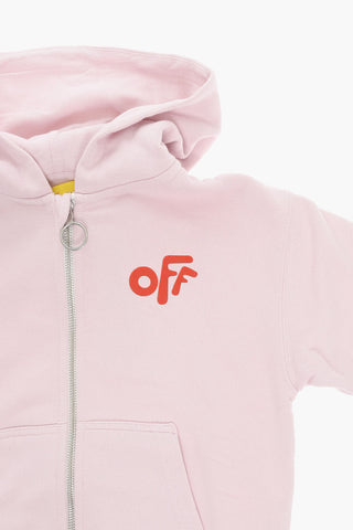 Hoodie Sweatshirt with OFF Logo Print