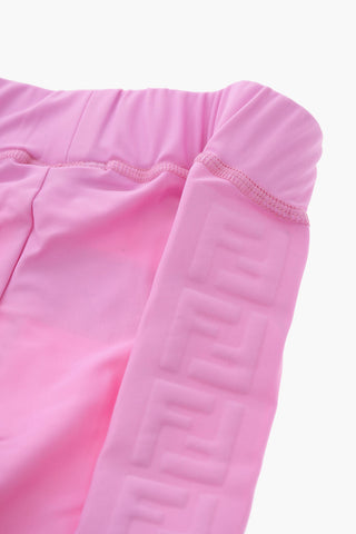 Lycra Leggings with Side Embossed Logo