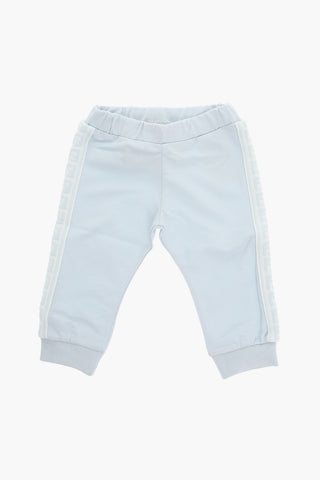 Joggers in Cotone Stretch con Bande Logate Laterali