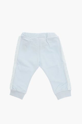 Joggers in Cotone Stretch con Bande Logate Laterali