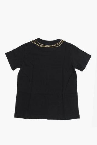 T-shirt Girocollo con Stampa Grafica Multicolor