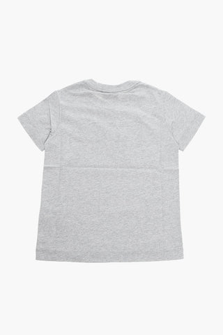 Crewneck T-shirt with Multicolored Embroidered Logo