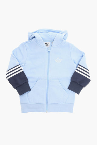 Fleeced-cotton Tracksuit with Logo Print