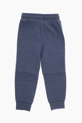 Fleeced-cotton Tracksuit with Logo Print