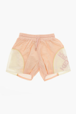 Two-layered Shorts with Logo Print