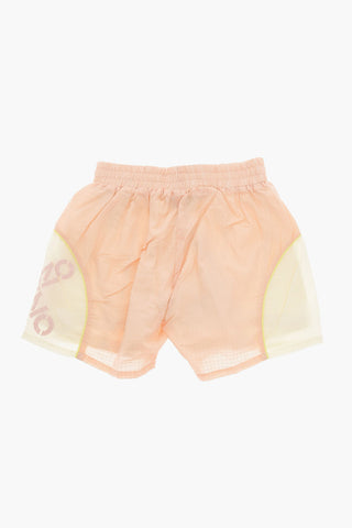 Two-layered Shorts with Logo Print