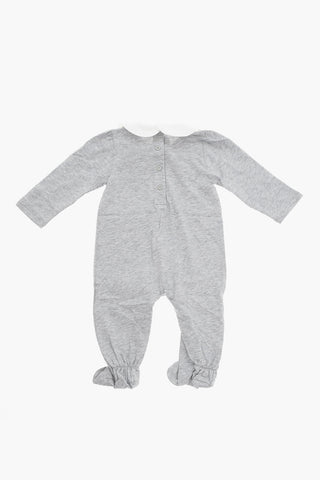 Tutina in Cotone Stretch con Fiocco al Collo