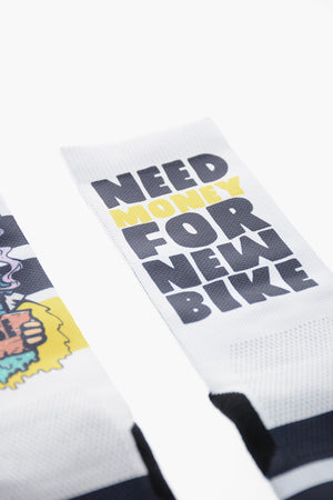 Long Socks NEED MONEY All-Over Printed