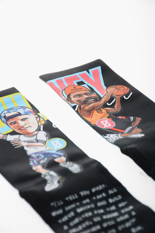 Printed SIDNEY&BILLY Long Socks