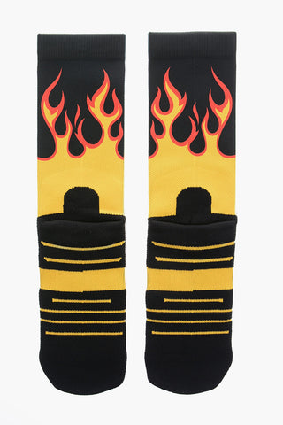 Long Socks FLAME FIRE Printed