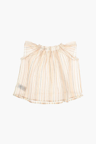 Cotton-voile CASTILLE Top with Lurex Detailing