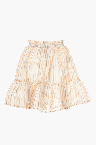 Flared ALIETTE Skirt with Stripe Motif