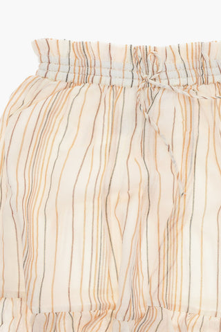 Flared ALIETTE Skirt with Stripe Motif