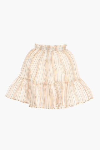 Flared ALIETTE Skirt with Stripe Motif