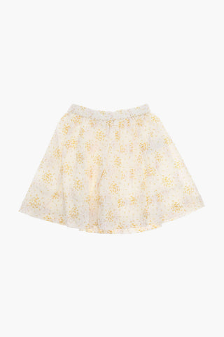 Gonna Svasata SUZON in Voile di Cotone con Stampa Floreale