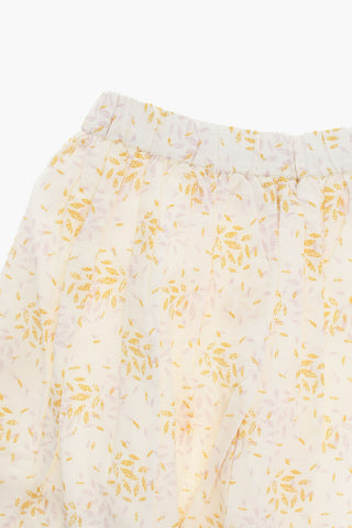 Gonna Svasata SUZON in Voile di Cotone con Stampa Floreale