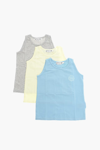 Set da 3 Top Smanicati ATHIS in Cotone