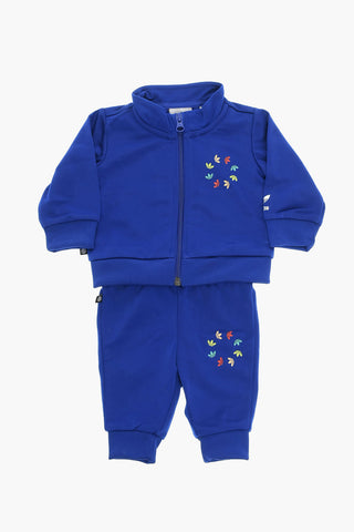 Set Felpa e Joggers in Jersey con Stampa Logo