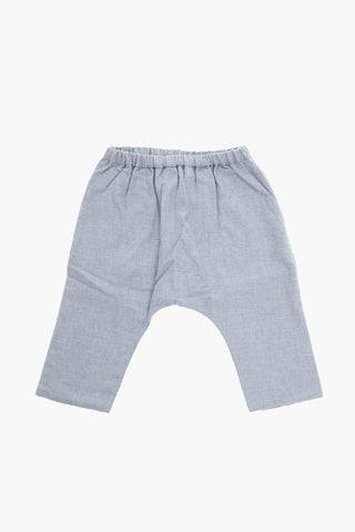 Cotton-twill GARDEN Pants with Waist Drawstring