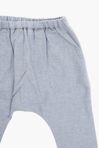 Cotton-twill GARDEN Pants with Waist Drawstring