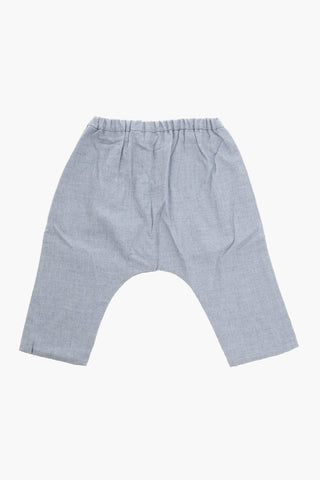 Cotton-twill GARDEN Pants with Waist Drawstring