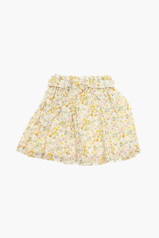 Cotton-poplin TUIE Flared Skirt with Belt