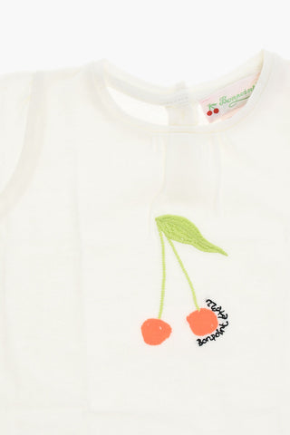 T-Shirt TISSIA Girocollo con Ciligia Ricamata