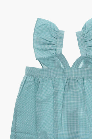 Cotton-poplin ELEA Top with Ruffles