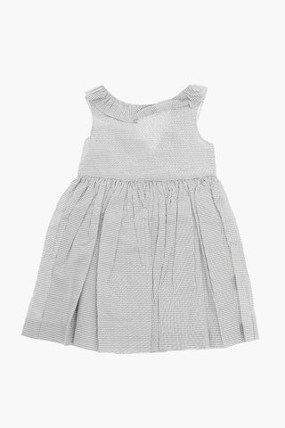 Cotton-poplin ALLISON Flared Dress with Ruffled Detail