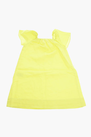Linen ARIEL Flared Dress with Squared Neckline