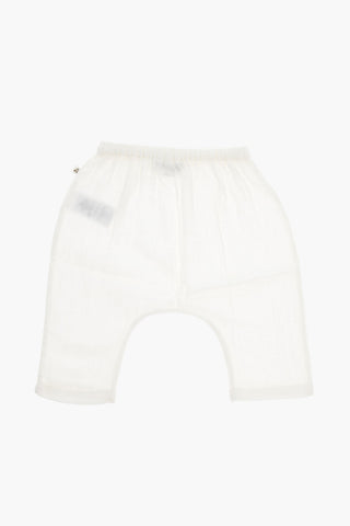 Cotton-voile GARDEN Pants with Waist Drawstring