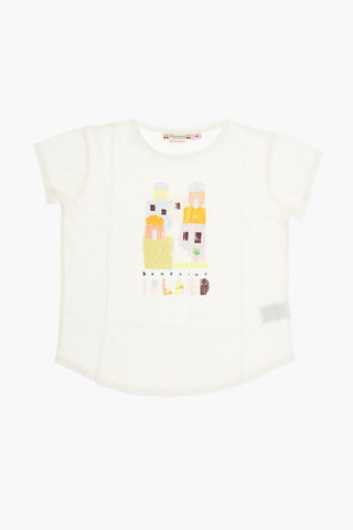 T-shirt girocollo AADA con Stampa