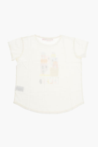 T-shirt girocollo AADA con Stampa