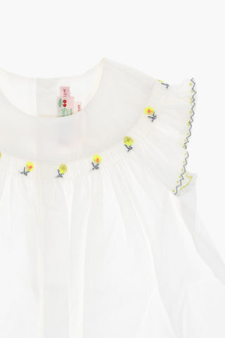 Cotton-poplin AMANTINE Flared Dress