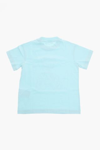 Crewneck T-shirt with TEDDY BEAR Embossed Print