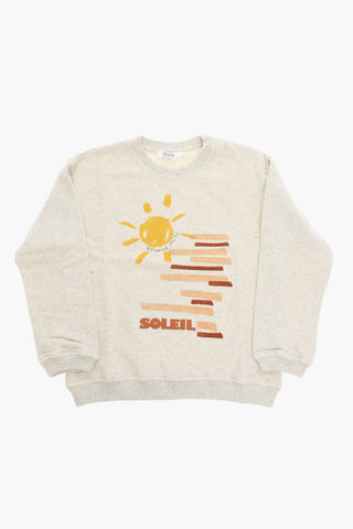 Brushed-cotton TONINO Crewneck Sweatshirt with Print