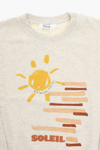 Brushed-cotton TONINO Crewneck Sweatshirt with Print