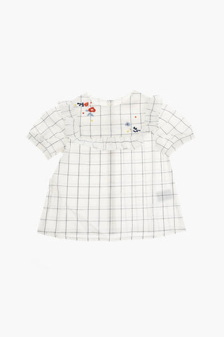 Cotton-poplin SATEEN Short-sleeved Shirt