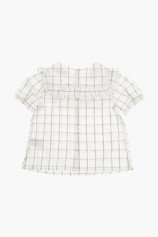 Cotton-poplin SATEEN Short-sleeved Shirt