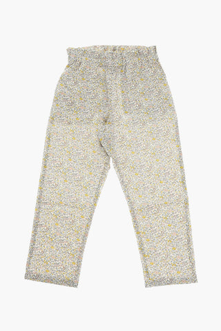 Cotton-voile FETICHE Pants with Floral Motif