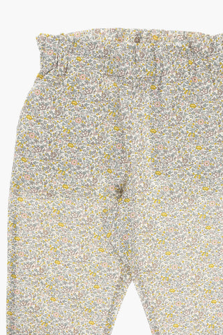 Cotton-voile FETICHE Pants with Floral Motif
