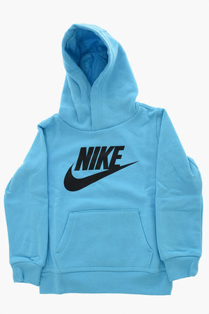 Einfarbiger Hoodie mit Logodruck