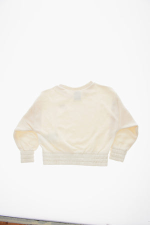Sweatshirt mit Rundhalsausschnitt und elastischem Saum