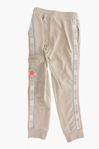 ALL STAR CHUCK TAYLOR Joggers Cargo in Tinta Unita con Banda Laterale Logata