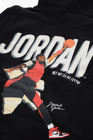 AIR JORDAN Fleeced-Cotton FLIGHT Hoodie With Printed Back