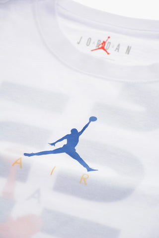 AIR JORDAN Crew-Neck SPLIT THE DEFENSE T-shirt with Maxi Back Print Logo
