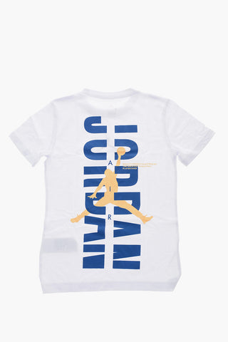 AIR JORDAN Crew-Neck SPLIT THE DEFENSE T-shirt with Maxi Back Print Logo